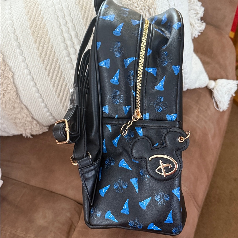 Disney Fantasia Backpack with Blue and Gold Accents - Picture 4 of 6
